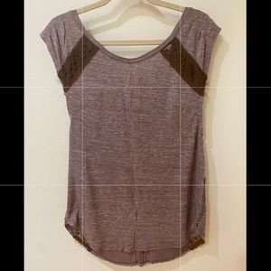 We The Free Sleeveless Top with Lace and Studs